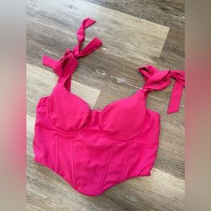 Pink crop top